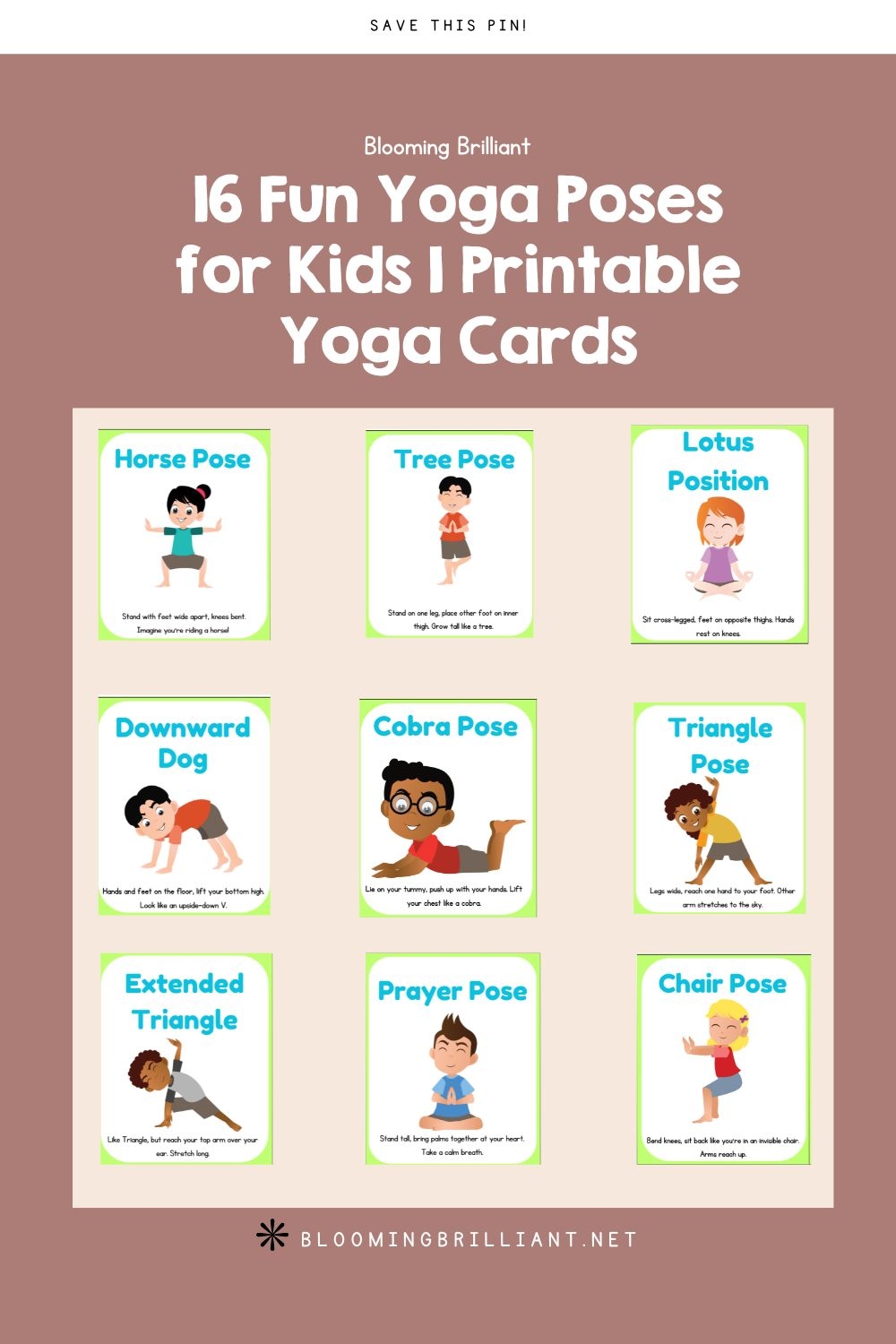 Yoga For Kids Printable Yoga Cards To Boost Physical And Mental Wellness Blooming Brilliant Homeschoolers